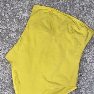 YELLOW BODY SUIT